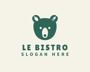 Green Bear Bistro logo design