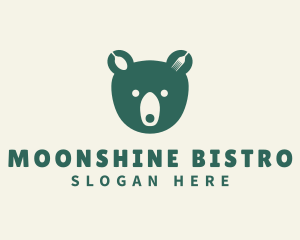 Green Bear Bistro logo design