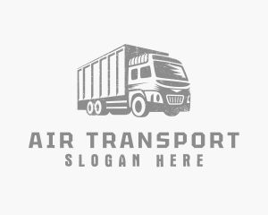 Truck Import Cargo Shipping logo design