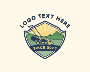 Landscaping Lawn Mower Gardening logo