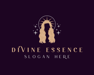 Goddess Woman Crown logo