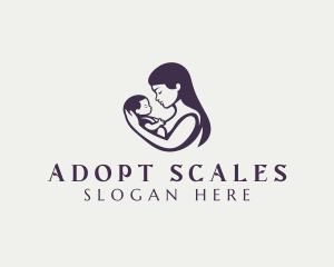 Mother Baby Adoption logo design