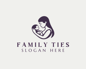 Mother Baby Adoption logo design