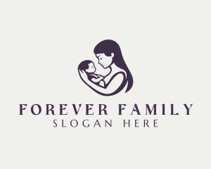 Mother Baby Adoption logo design