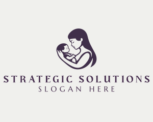 Mother Baby Adoption logo design