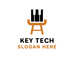 Chair Piano Keys logo