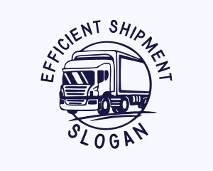 Blue Freight Trucking logo design