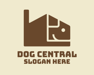 Brown Puppy House  logo design