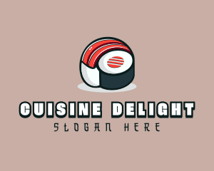 Salmon Sushi Restaurant logo design