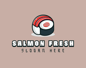 Salmon Sushi Restaurant logo design