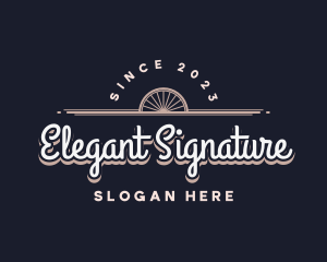 Elegant Wagon Wheel Company logo design