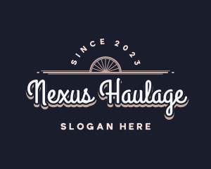 Elegant Wagon Wheel Company logo design