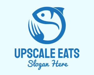 Blue Fish Resto logo design