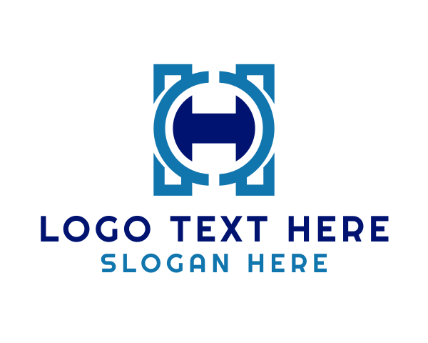 Letter H logo example 2