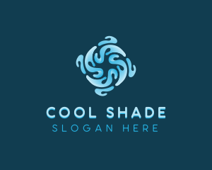 HVAC Wind Cooling logo design