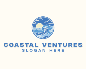 Ocean Wave Resort logo design