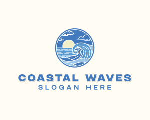 Ocean Wave Resort logo design