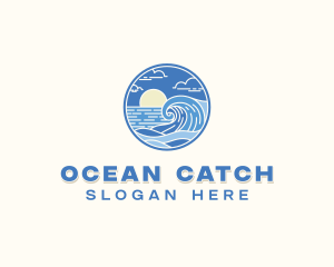 Ocean Wave Resort logo design