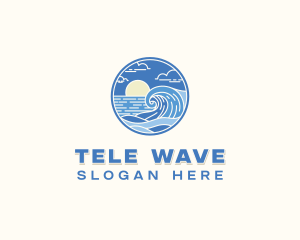 Ocean Wave Resort logo design