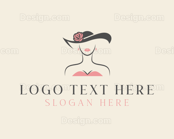 Beauty Female Hat Logo