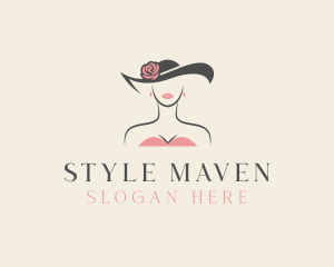 Beauty Female Hat logo design