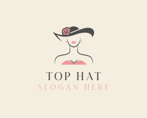 Beauty Female Hat logo design