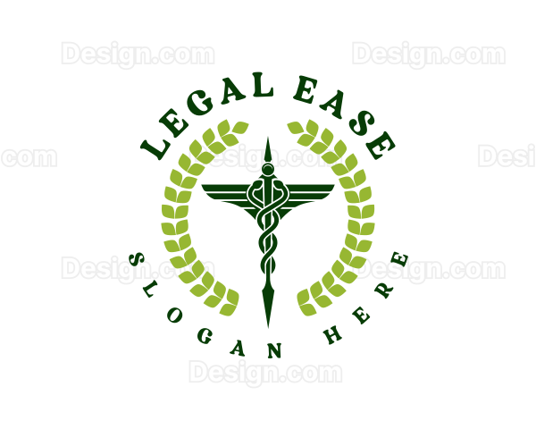 Caduceus Medical Wreath Logo