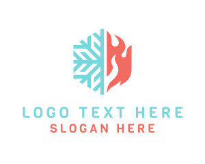 Fire Snow Hexagon logo