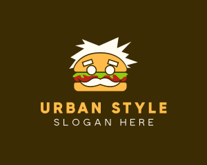 Senior Burger Man Logo