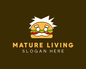 Senior Burger Man logo design