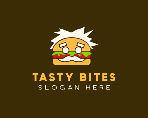 Senior Burger Man logo design