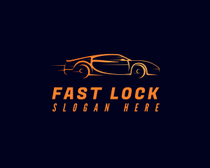 Fast Orange Automobile logo design