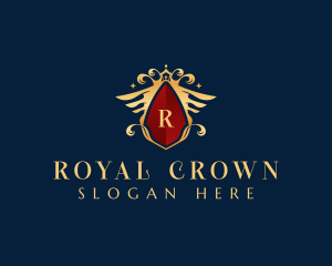 Monarchy Crown Wings logo