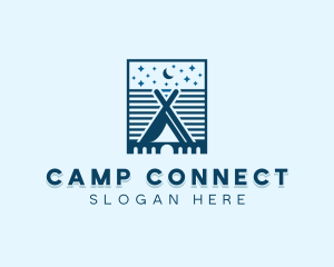 Starry Night Camping logo design