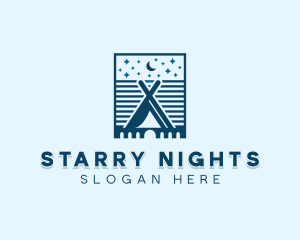 Starry Night Camping logo design