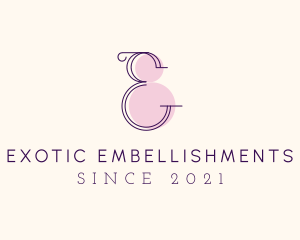 Letter E Stylist  logo design