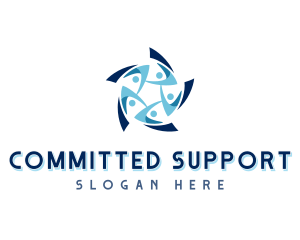 Teamwork Organization Support logo design