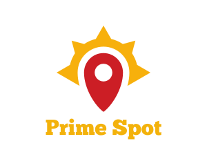 Sun Location Pin logo