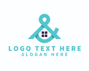Font - House Window Ampersand logo design
