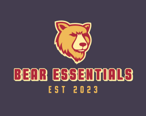 Wild Grizzly Bear logo