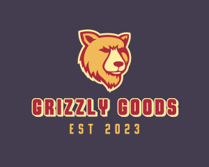 Wild Grizzly Bear logo design