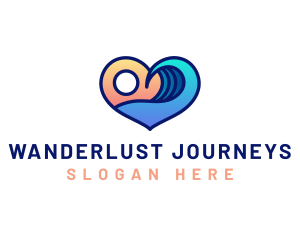  Heart Surfing Resort logo design