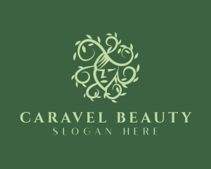 Green Natural Beauty logo design