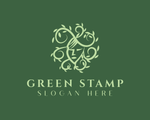 Green Natural Beauty logo design