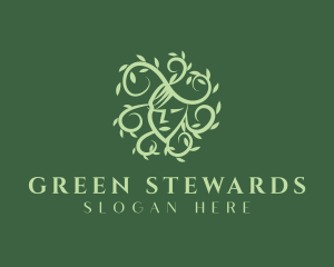 Green Natural Beauty logo design