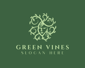 Green Natural Beauty logo design