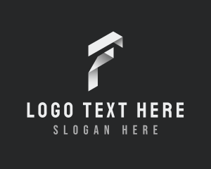 Origami Fold Business Letter F logo