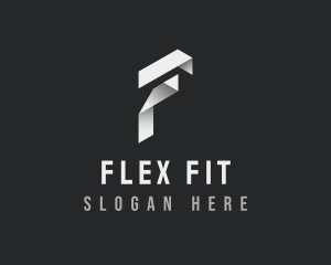 Origami Fold Business Letter F logo design