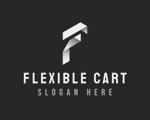 Origami Fold Business Letter F logo design