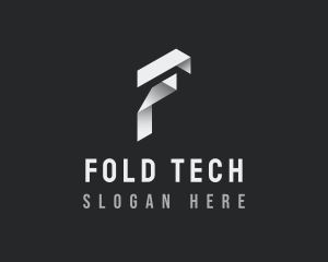 Origami Fold Business Letter F logo